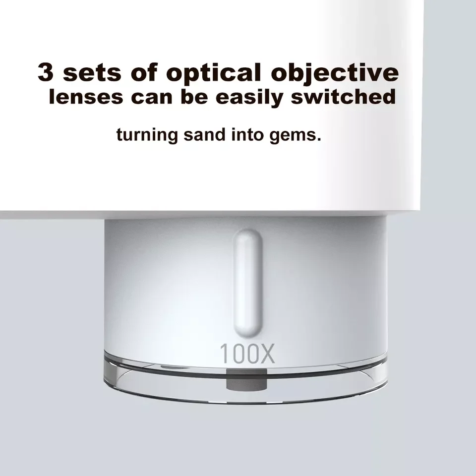 Manufacture Science Toy Educational 9 inch semen gemology microscope with LCD screen for Coin Repair