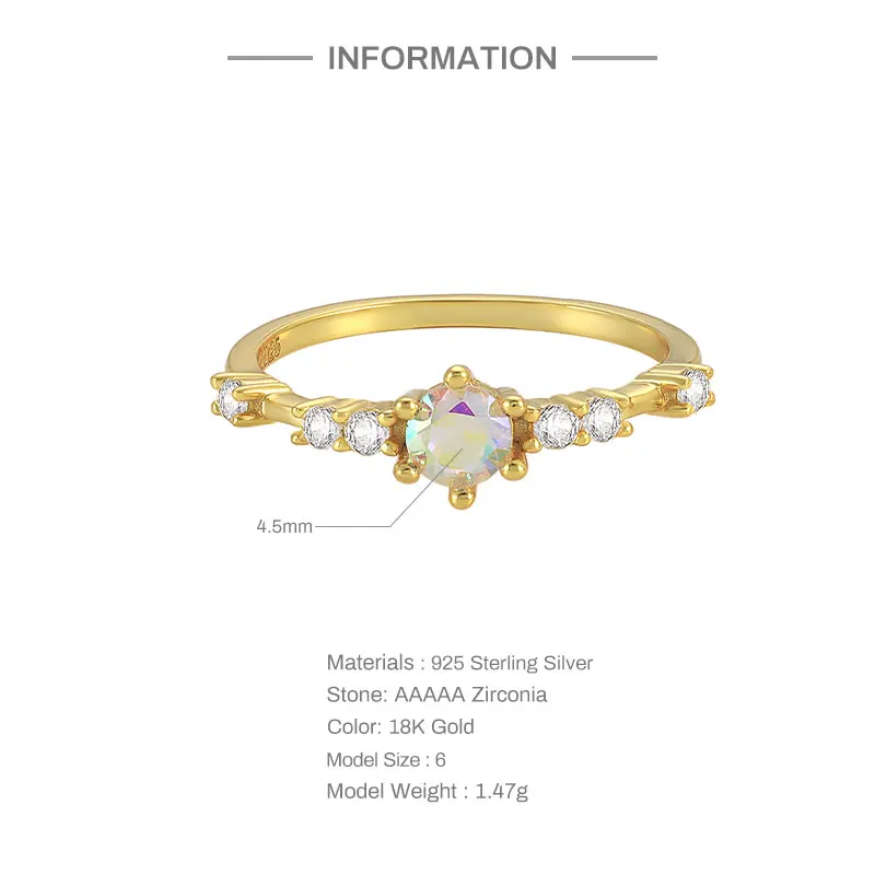 Elegant Exquisite Crystal Rings For Women Wedding Finger Rings 925 Sterling Silver Engagement Jewelry anillos bague femme