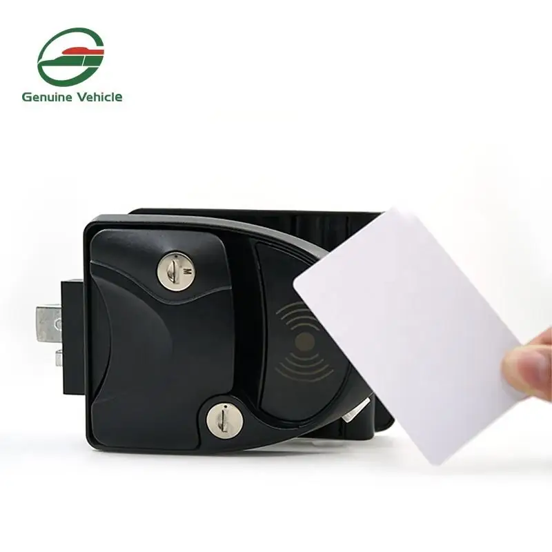 RV Door Zine-alloy Electronic Lock Black Motorhome Accessories Camper RV Entry Door Lock Keyless