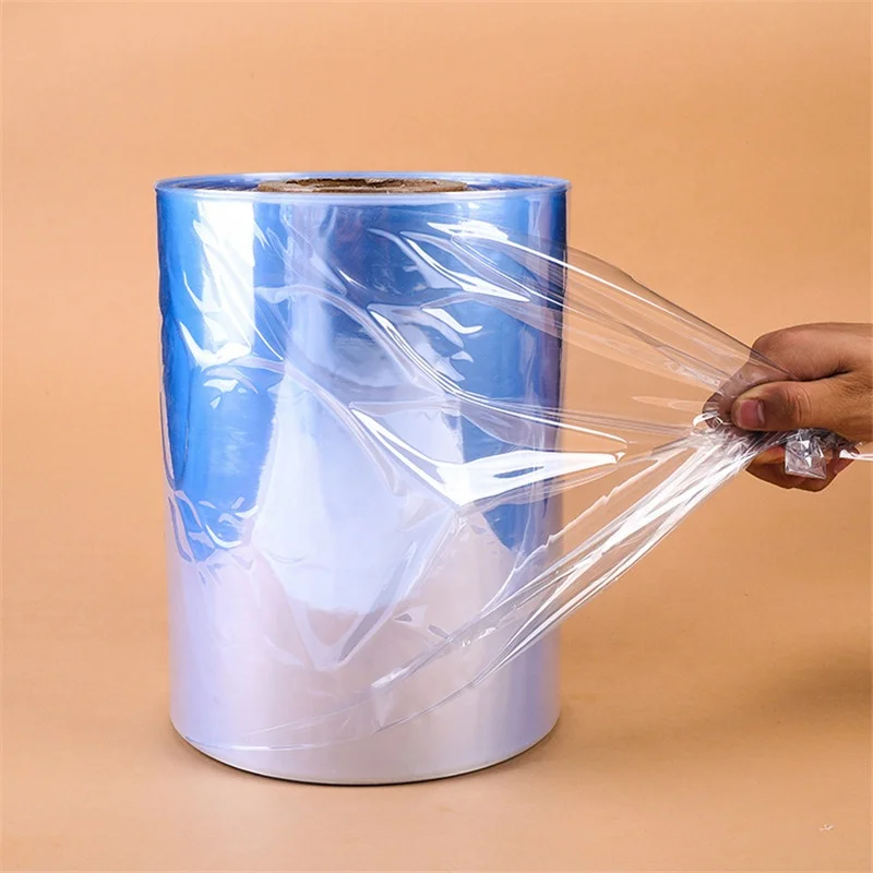 High Quality Clear Plain / Colored PVC Heat Shrink Film for Label Use