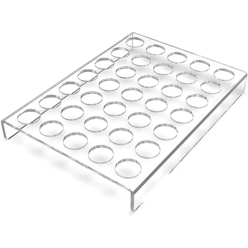 Countertop or in Drawer Storage Acrylic Flat Countertop Coffee Pod Organizer Holder K Cup Organizer Tray for 35 Coffee Pods