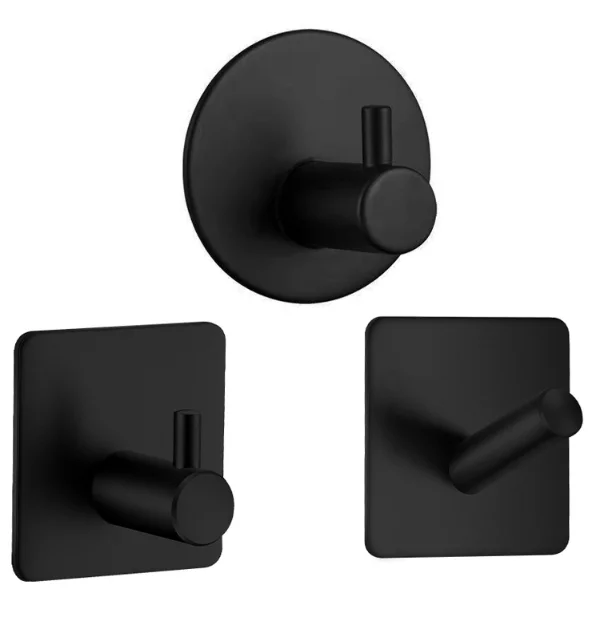 Wall Mounted Coat Rack Hook Hangers Fashion Nice Kitchen Bathroom Jacket Metal Hook Design Clothes Adhesive Hook