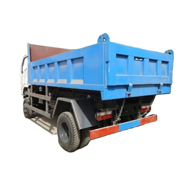 Dongfeng 4*4 right hand drive 4 ton tipper body box 7 cubic meter garbage dumper truck