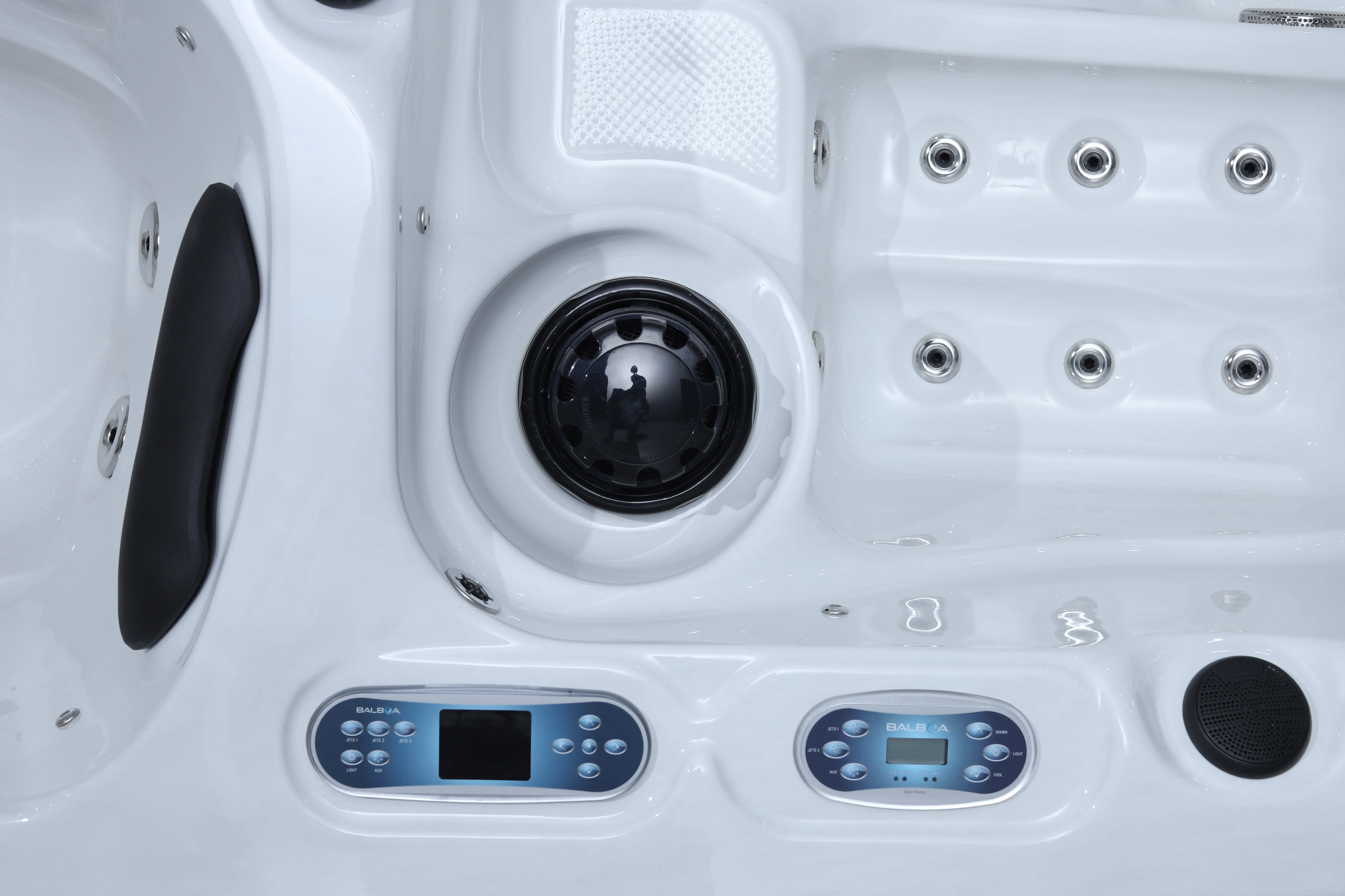 Роскошный автономный садовый акриловый бассейн для 8-12 человек, массажный большой открытый Бальбоа, спа для плавания