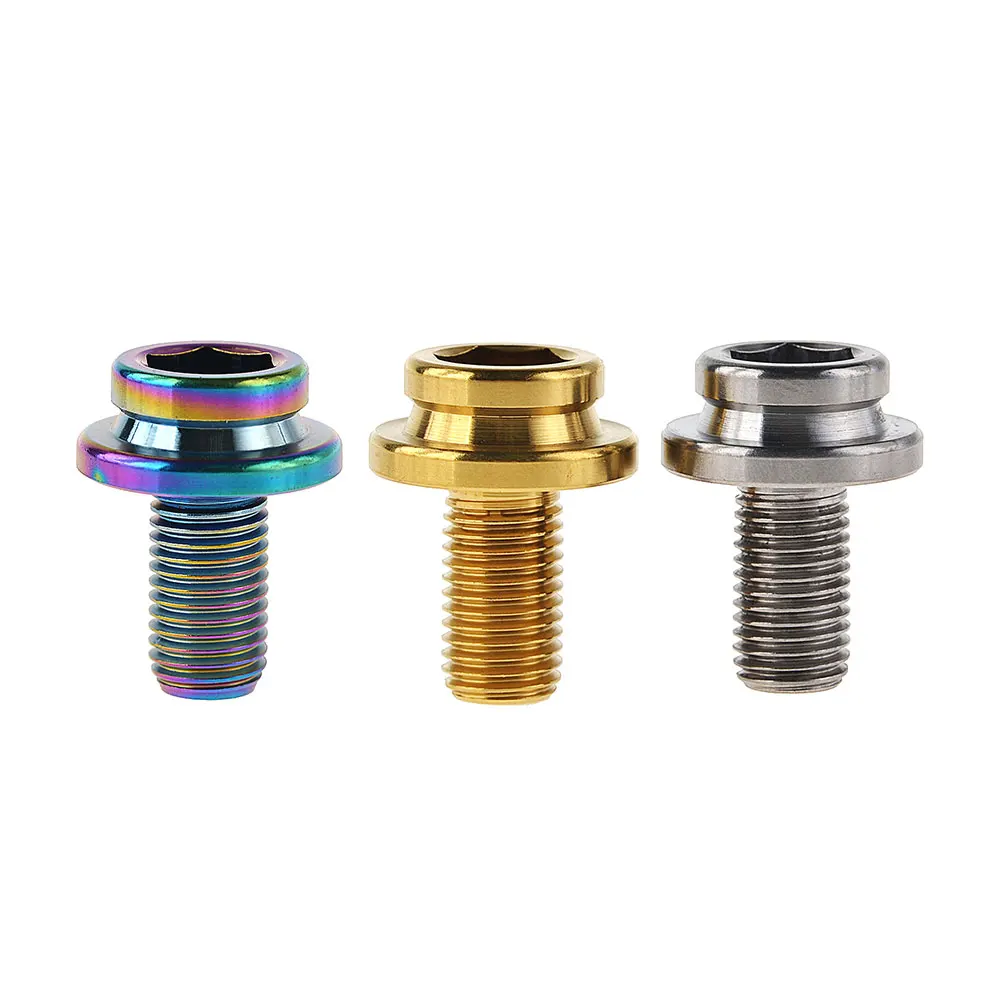 Титановый болт M8 * 15 средний вал Ti Винт M8 x15 мм велосипедный цепной колесный Кривошип болт экстрактор