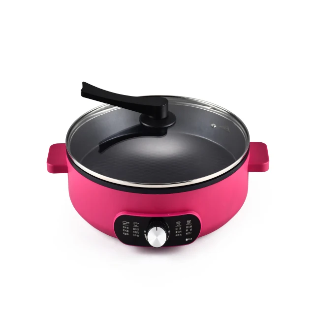 Maibo 2023 New Multifunctional 2-3 Persons Use Electric Skillet with Glass lid 16-inch Electric Skillet