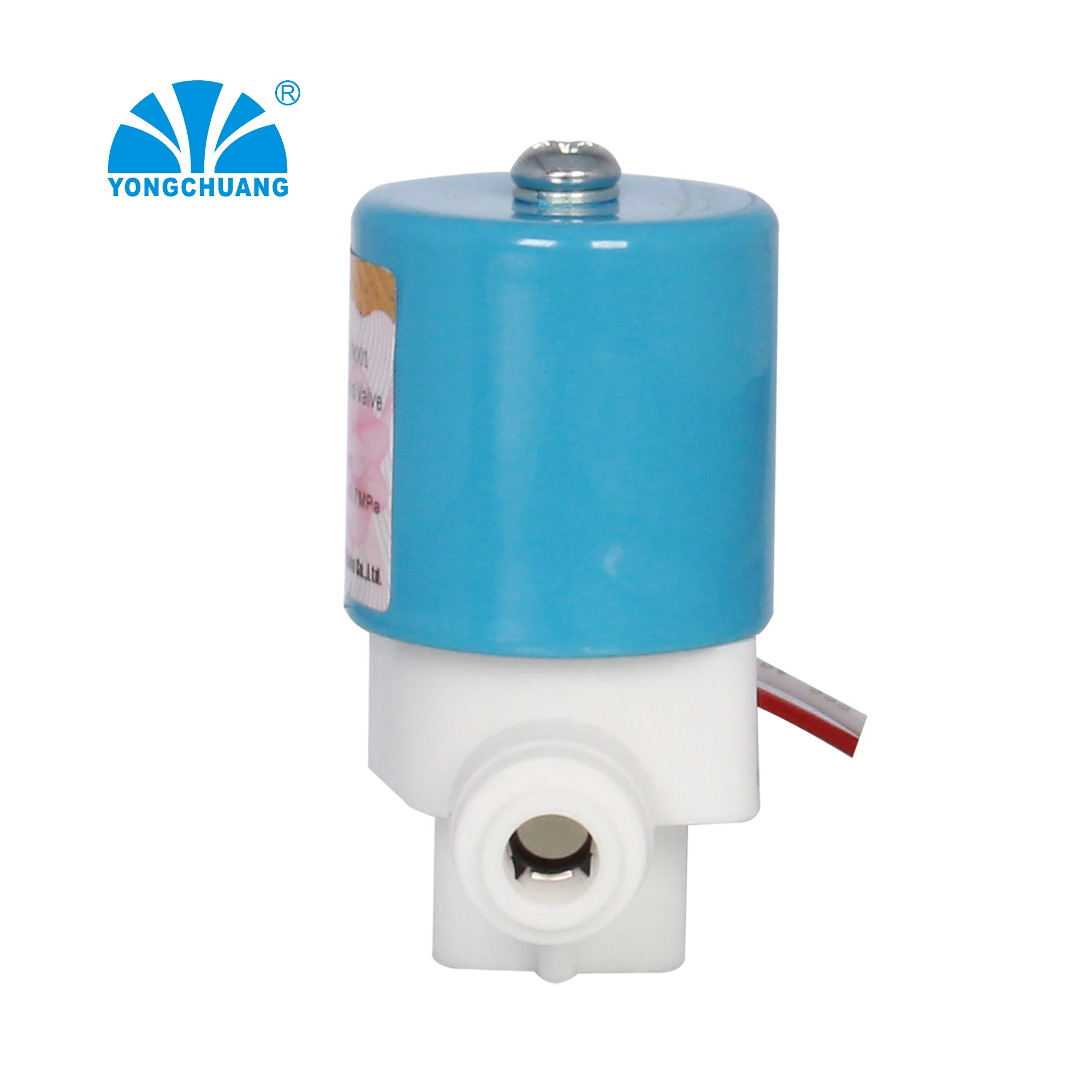 Yongchuang YCWS3 quick fitting Plastic water air Solenoid Valve for RO system