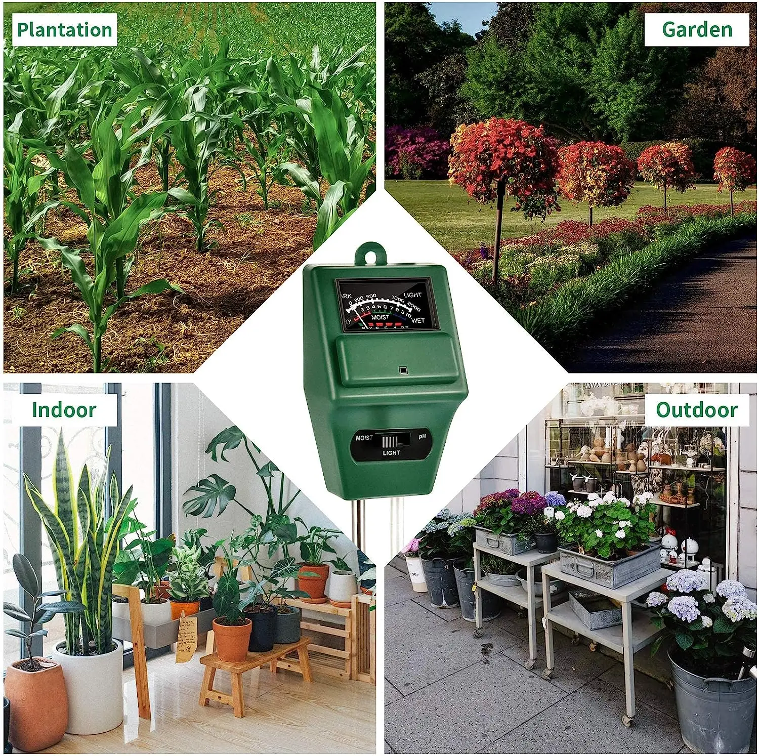 Dropshipping Products 3-in-1 Soil Moisture Light pH Tester Soil Moisture Meter Plant Water Monitor Soil Moisture Meter Test