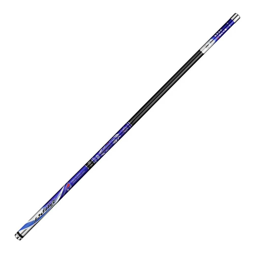 Hot selling 2.7-7.2m high carbon fiber telescopic fishing rod factory price Super hard taiwan fishing rod hand poles