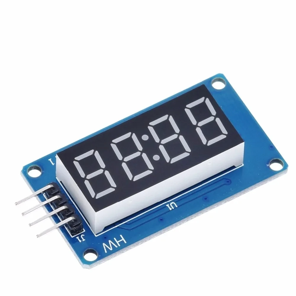 TM1637 LED Display Tube Display Module 7 Segment 4 Bits 0.36 Inch Clock RED Anode Digital Tube 4 Serial Driver Board