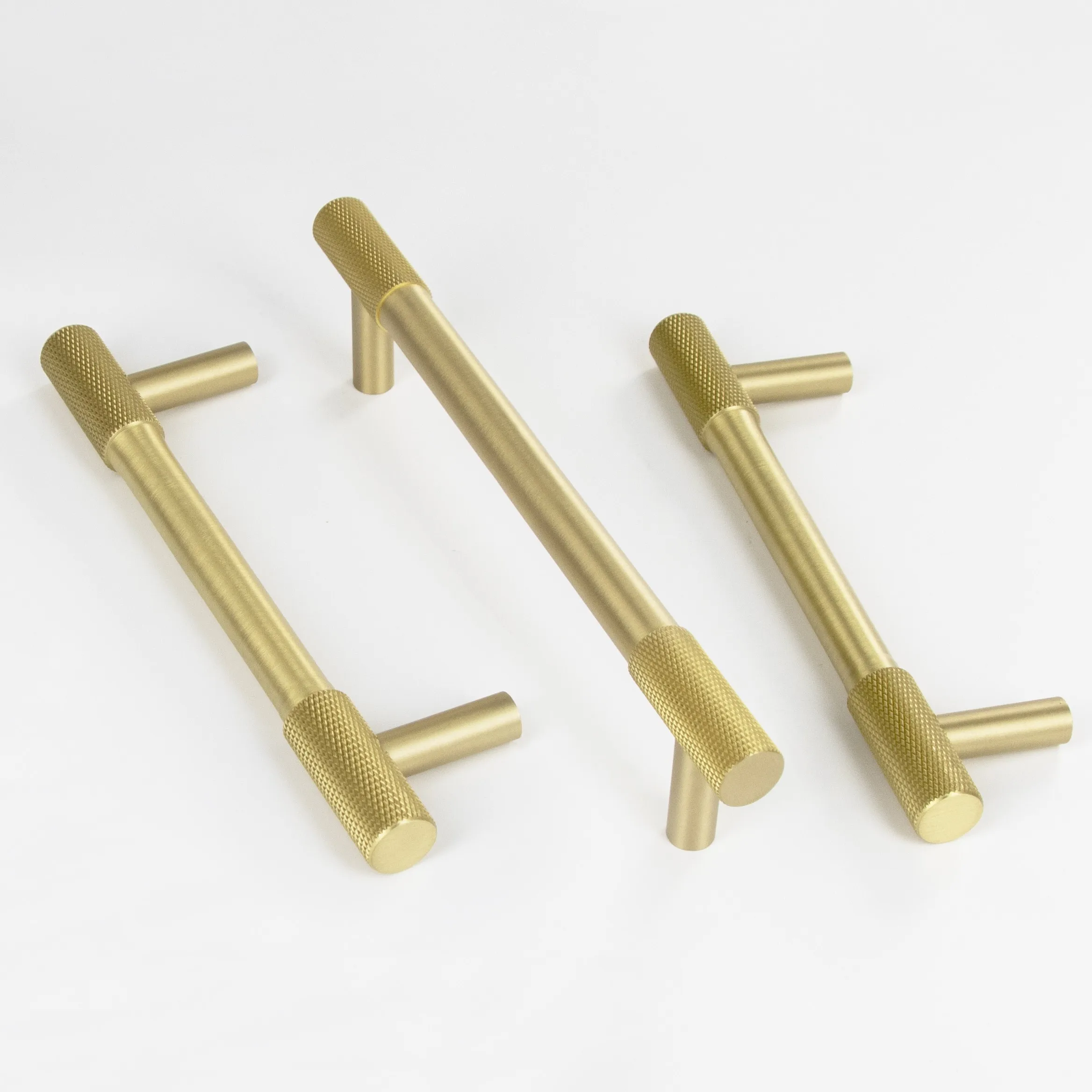 Qiansi HK0055 Furniture Cabinet Handles Metal Brass Mesh Knurled Kitchen Door Handle Drawer Knobs and Handles
