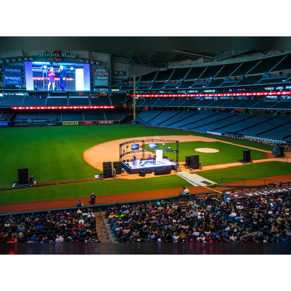 P10 Outdoor High Brightness Stadium Led Display Football Pitch Led Screen Soccer Basketball Filed Led Video Wall