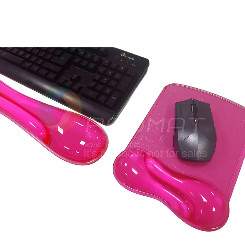 Translucence Ergonomic Mouse Pad Keyboard Pad Gel Hand Pillow Effectively Wrist Fatigue OEM Color
