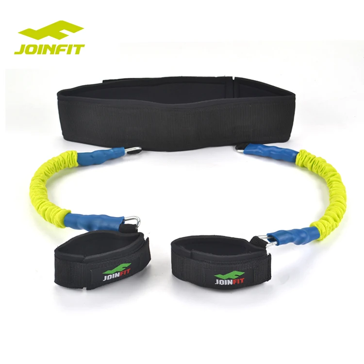 JOINFIT Vertical Leg Resistance Jump Trainer Foot Straps/ Jumping nylon sleeve Resistance Band