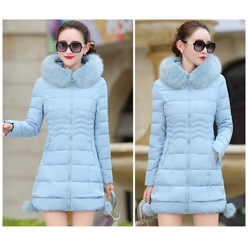 coldker 2020 Artificial  fur collar winter jacket women Winter And Autumn Wear High Quality Parkas Outwear Women Long Coat