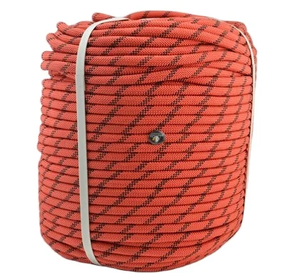 Оптовая продажа 12 мм статическая веревка для скалолазания, страховочная веревка с пряжкой для скалолазания