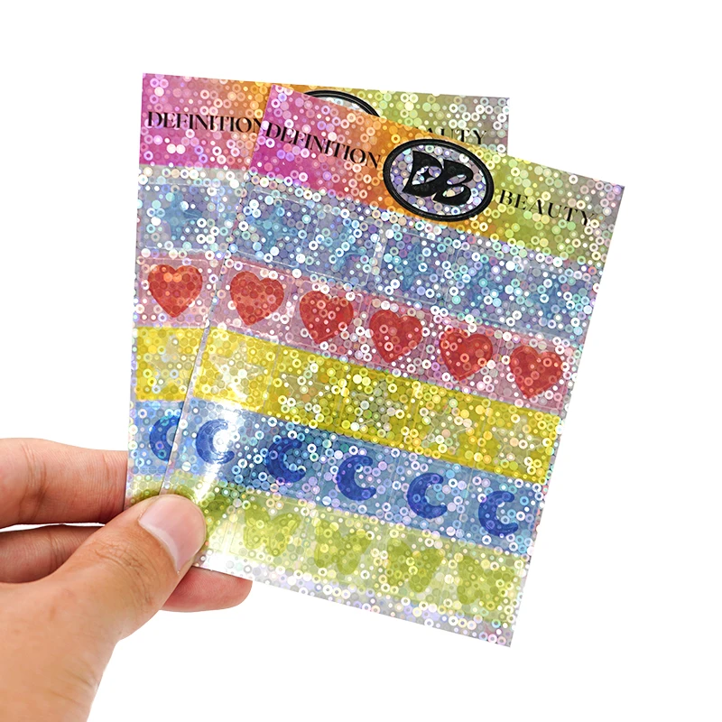 Custom Printing Hologram Security Vinyl Adhesive Square Clear Reflective A4 Size Rainbow Effect Kiss Cut Sticker Sheet