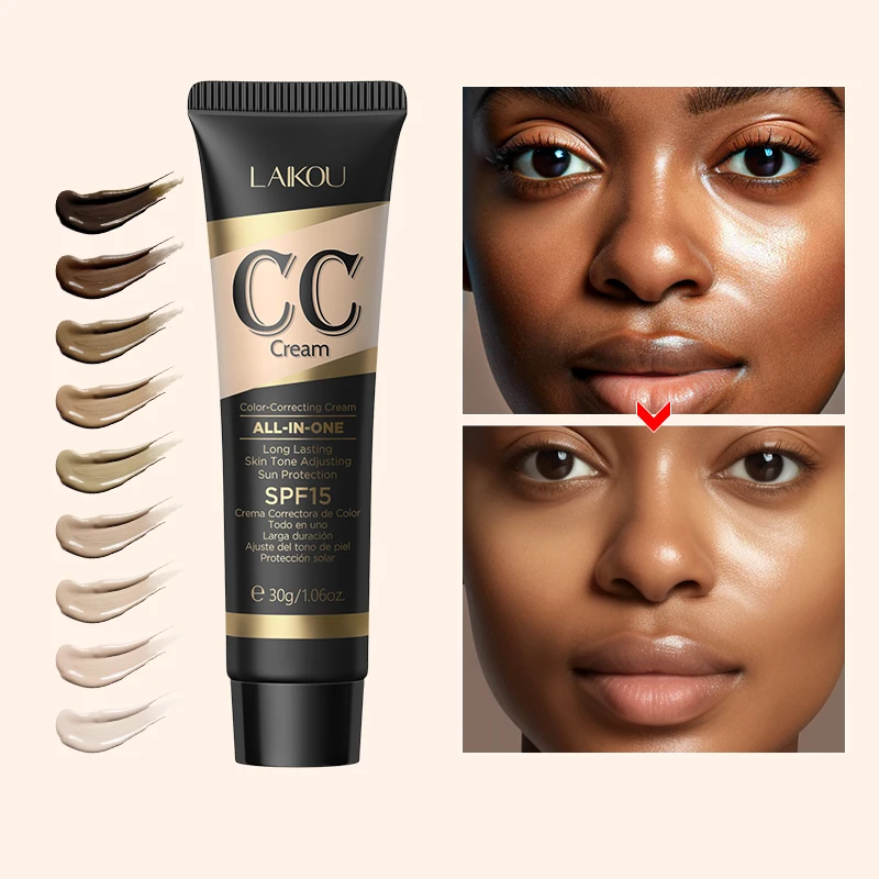 Adult Female Natural Mineral Makeup Cream CC Cream Beauty Products Centella Asiatica Concealer Liquid Foundation Main Pearl Face