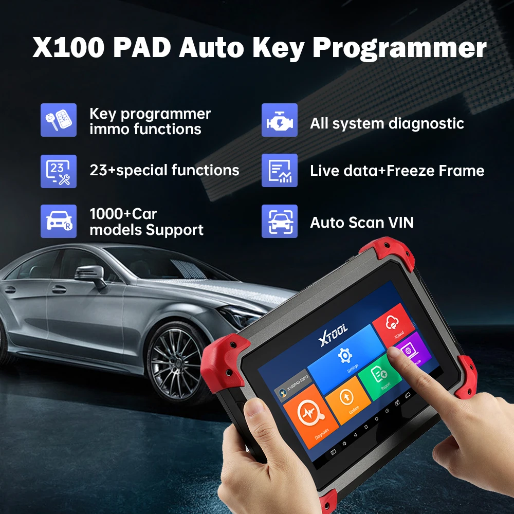 Автомобильный диагностический инструмент Xtool X100 PAD Plus полная система диагностики планшет слесарный X100PAD OBD2 ключевой программатор