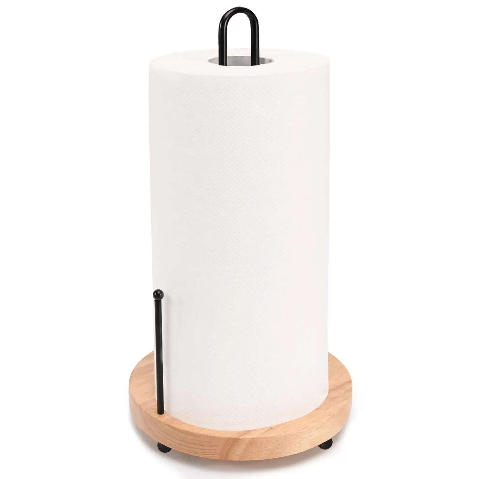 Высококачественный съемный для столешницы бамбуковый держатель кухонной утвари с противоскользящей основой