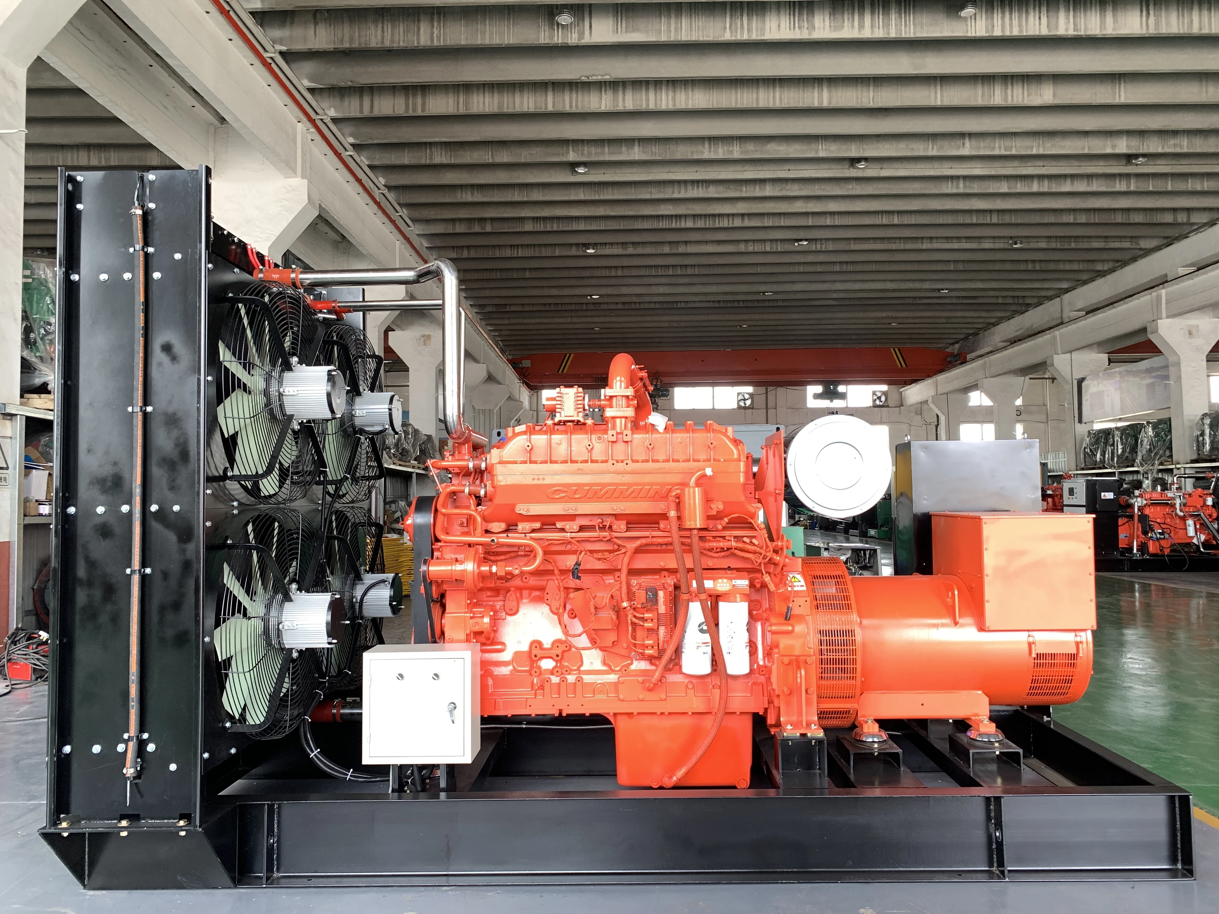 300kw Natural gas generator with original cummins QSK19 gas engine