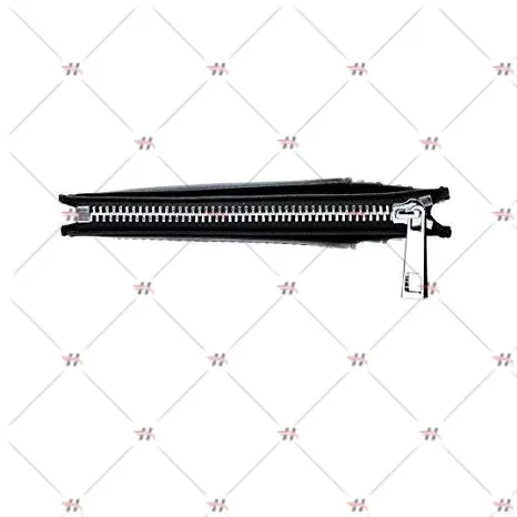 
RFID Blocking Men Women Genuine Leather Slim ID Window Metal Chain Zip Key Wallet 