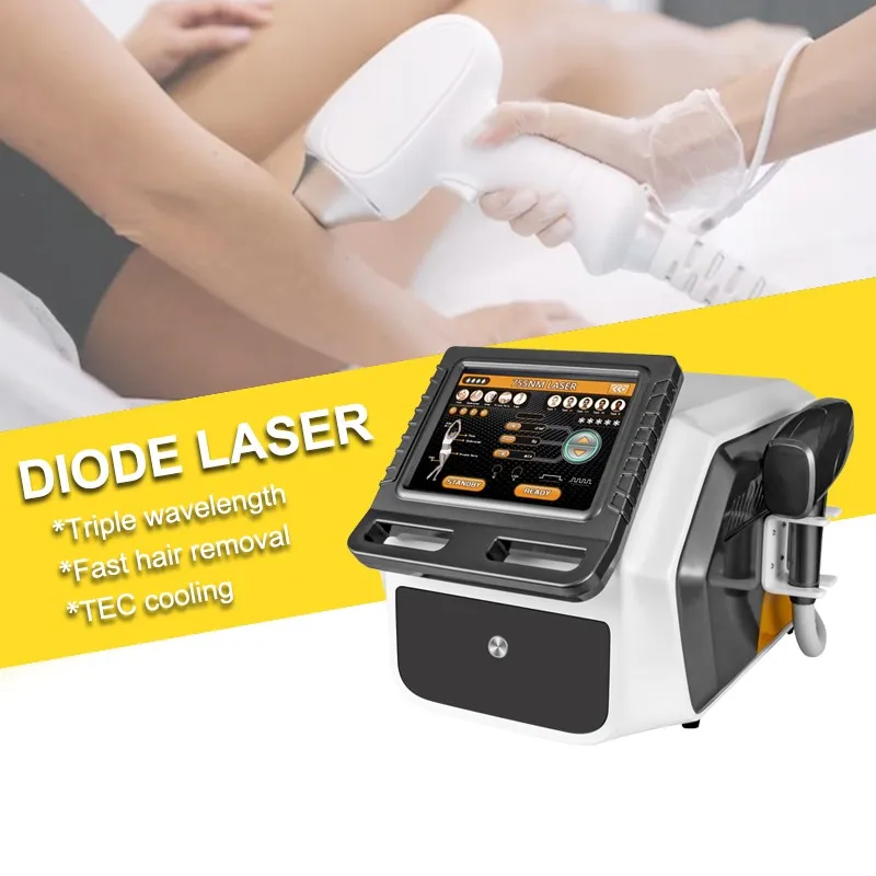Alexandrite laser Epilator Ice Platinum Diode Laser 755 810 1064 Deka Laser Alexandrite Permanent Hair Remover