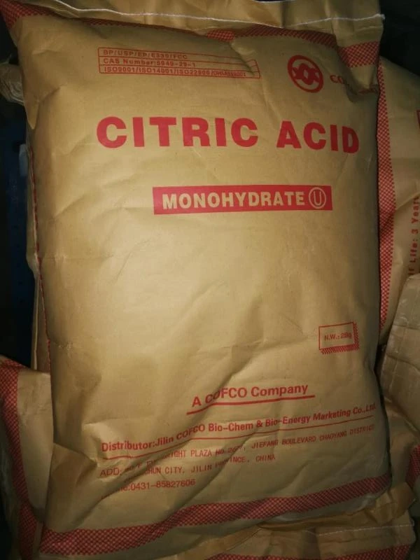 China Citric Acid Monohydrate Food Grade with low price CAS 5949-29-1