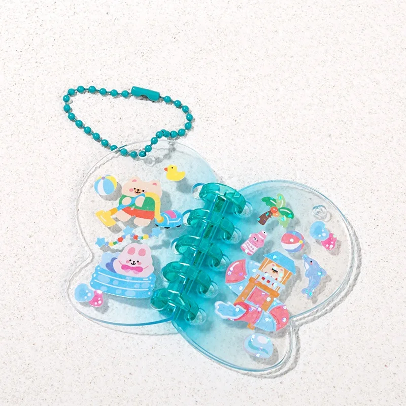 Promotion Plastic Acrylic Charm Anime Keychains Comicbook Customised Clear Color Anime Acrylic Decoration Keychain Charm