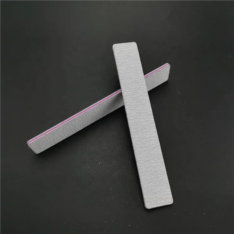 Manufacturer Professional Rectangle Zebra Gray Square Nail Files 100/100 Buffer Nail Nail File  80/80