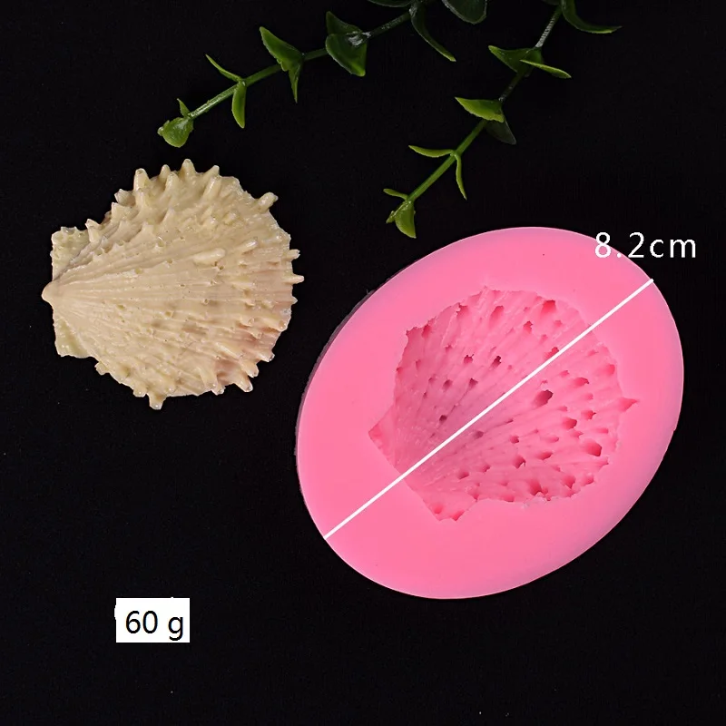 Ocean series pearl conch starfish shell sea urchin fondant molds seashell cake decoration silicone mold