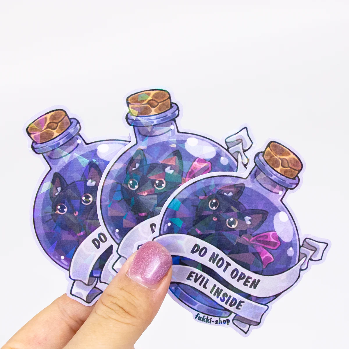 Glossy Durable Die Cut Holographic Original Sticker Custom Printed Hologram Sticker Labels For Laptop