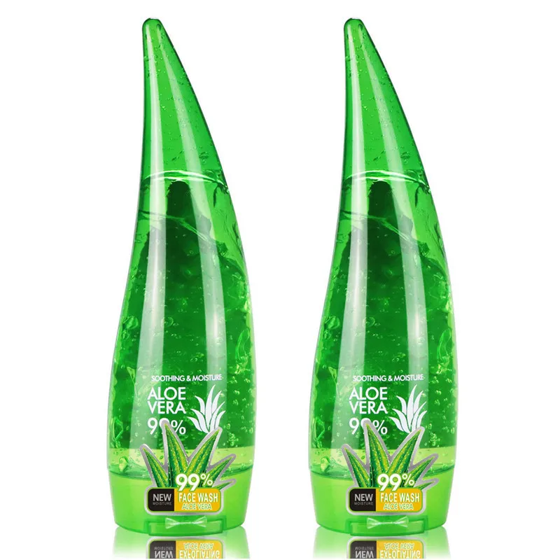 Calf horn aloe gel naturally moisturizes and restores skin tone after sun exposure Aloe gel