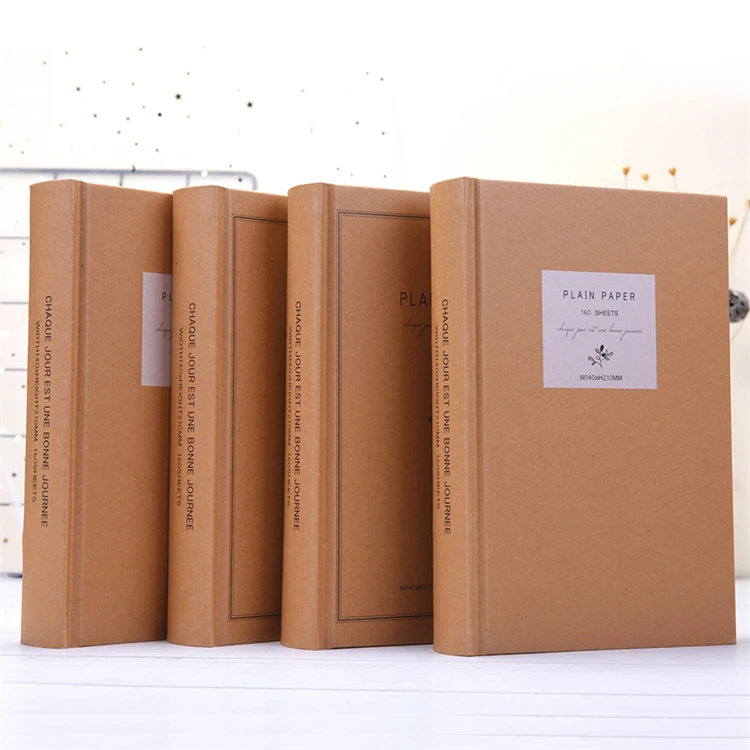 Wholesale Blank Hardcover note book paper Sketch book Sewing binding notebooks