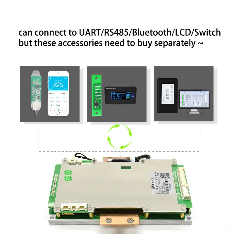 JBD 250A 750A 6S to 22S Li-ion Lipo lifepo4 Lithium Battery Protection Board Smart Bluetooth BMS APP 24V 48V 60V 72V 8S 17S 20S