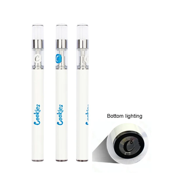 Disposable CBD Vape Pen kit 350mah 0.5ML CBD Carts  Cookies Ecig Pen Vertical Ceramic Coil with Cookies Light