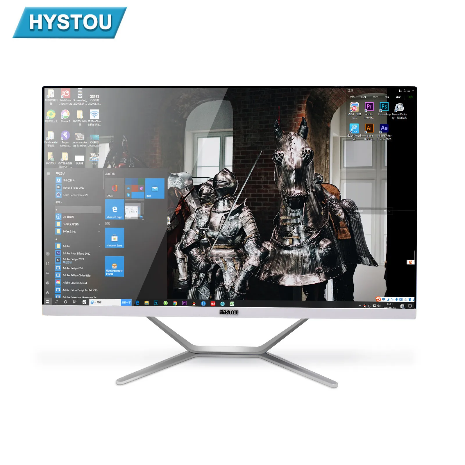  Hystou все в одном ПК 23 8 дюймов I7 оптовая продажа 4K Aio компьютер Настольные компьютеры Core 1 ТБ 21