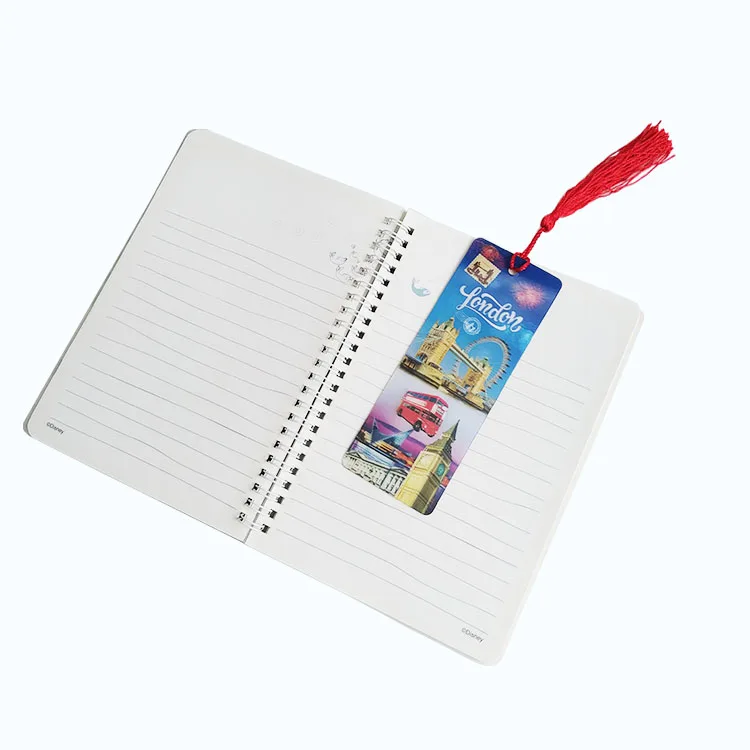 Wholesale Rectangle Colorful Custom Printing Eco-friendly Plastic 3D Lenticular Tommys Bookmark