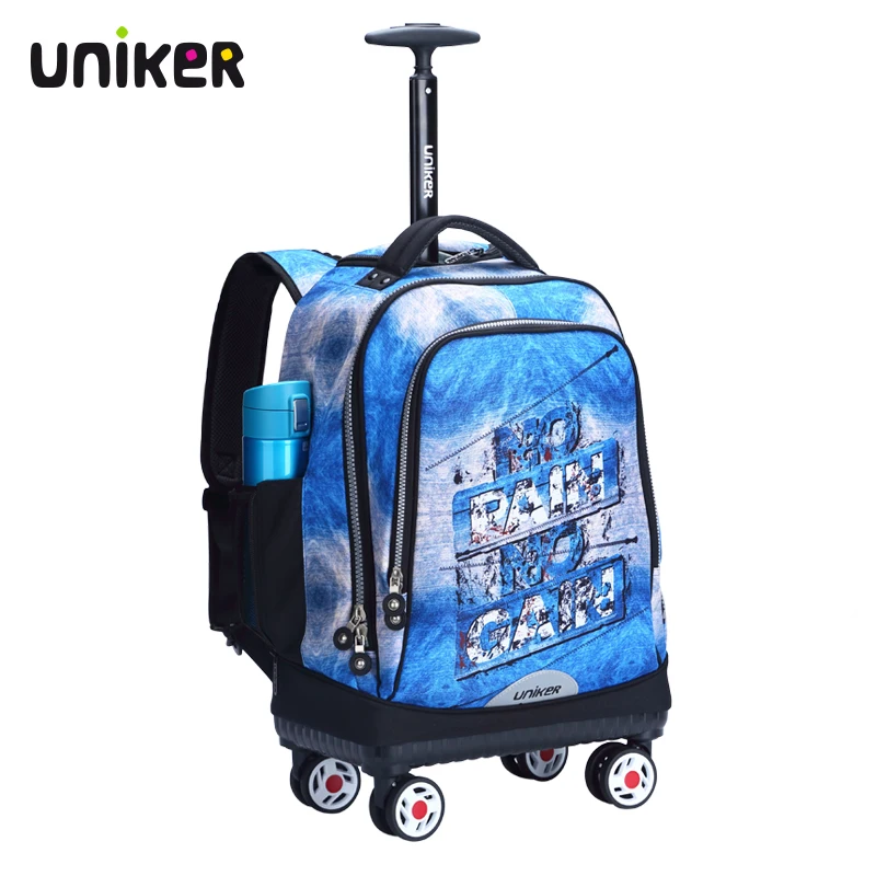 UNIKER Sports Traveling Luggage Trolley Bag With 4 Wheels