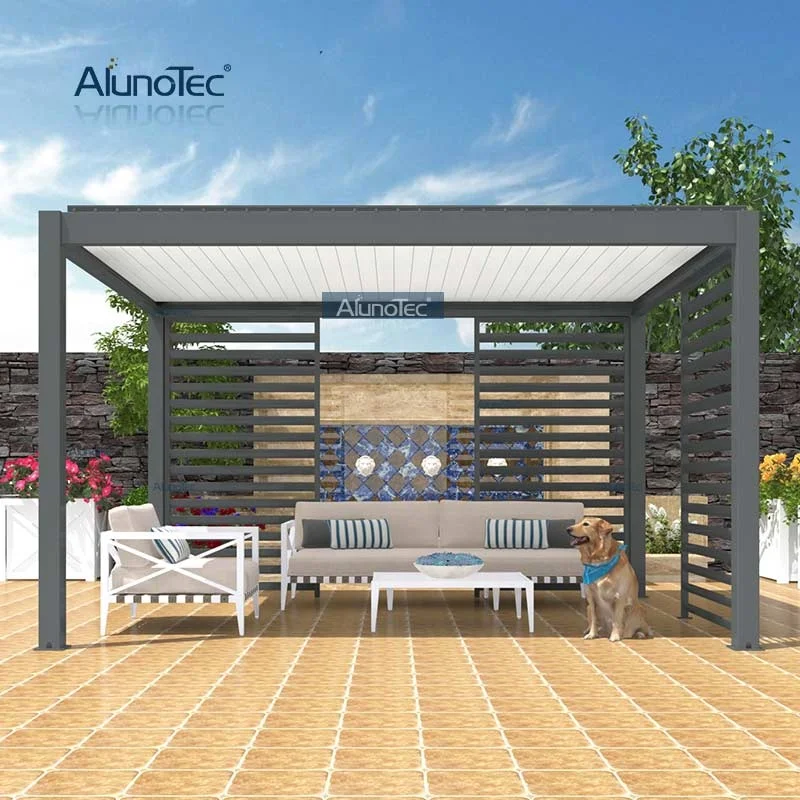 3m X 4m Garden Automatic Arches Bioclimatic Louver Gazebo Roof Aluminium Electric Pergola