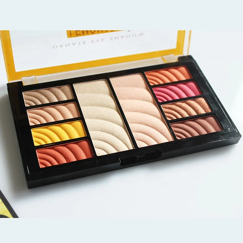 Customize 10 Color Private Label Matte and Shimmer Makeup Eyeshadow Pallet Manufacturers