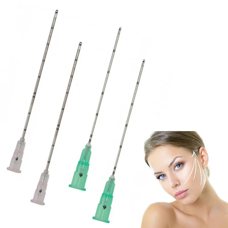 Korea wholesale stainless steel blunt tip micro needle cannula18G 50mm types for dermal filler syringe
