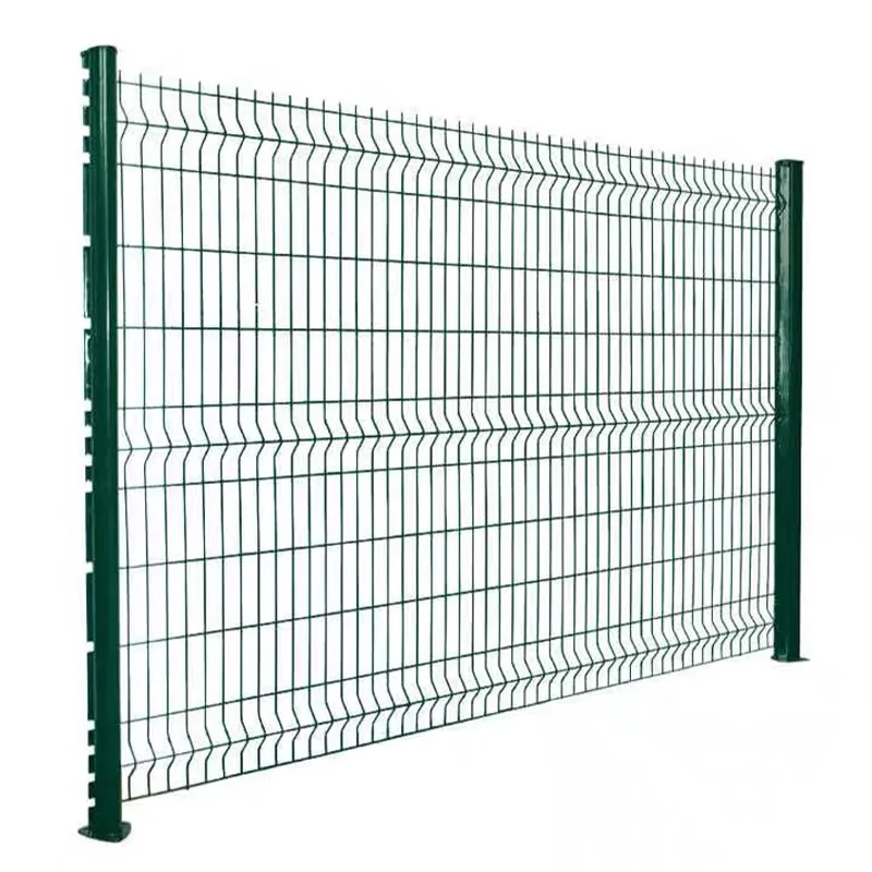 Fast supply speed commercial farm galvanized iron fixed welded curved steel hot dipped 3d wire mesh fence knot for dee