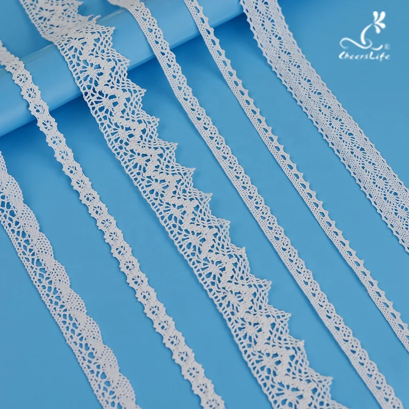 2023 Fashion High Quality Wholesale Customized Embroidery Water Soluble Cotton & Milk Silk Lace Pompom Lace Trim