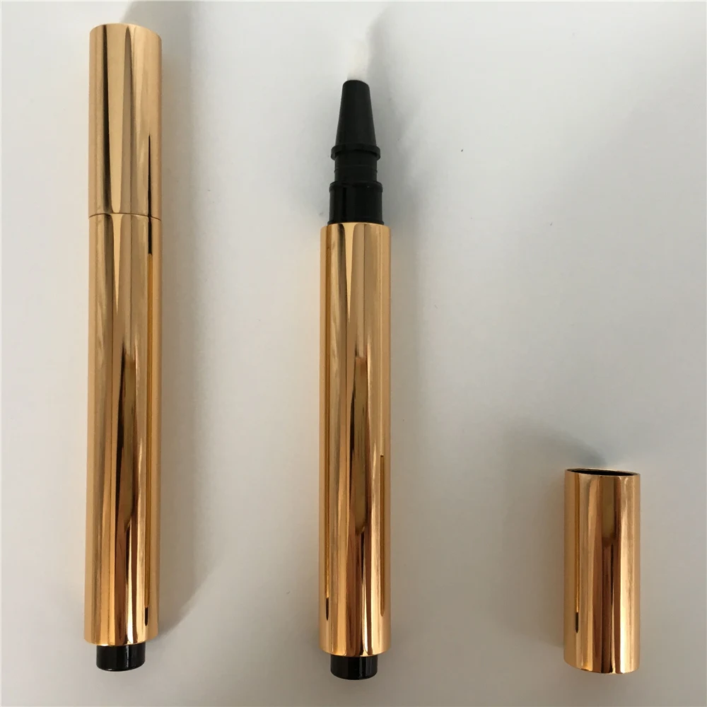 2.8ml aluminum empty cosmetic correction click pen, OEM for concealer,  lip gloss, nail polish