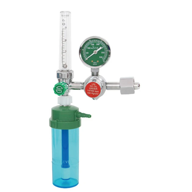 High quality Medical Oxygen Regulator Oxygen Flowmeter With Humidifier