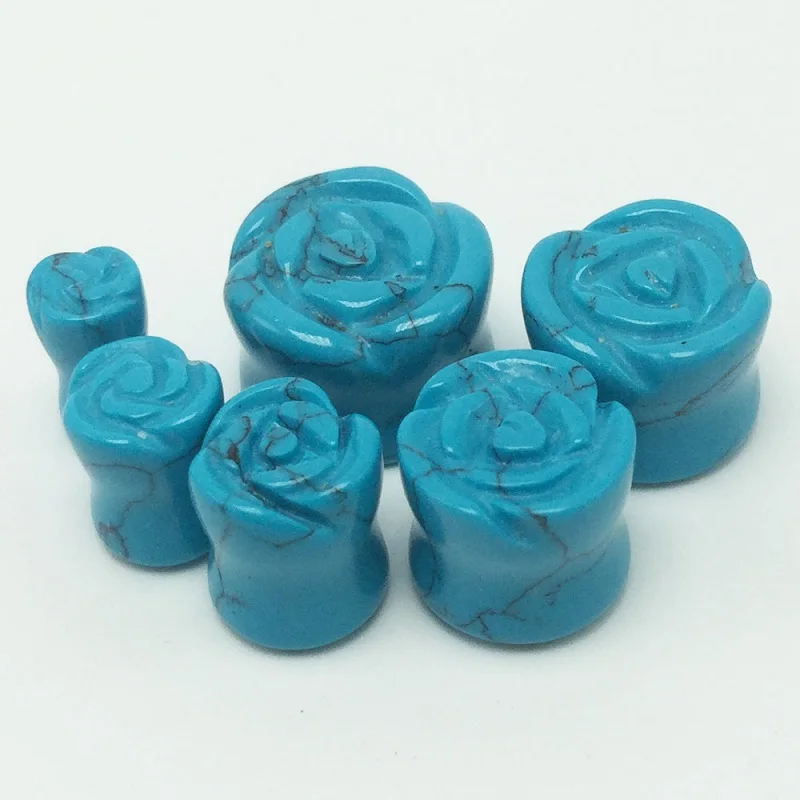 12 мм полированный новый дизайн натуральный драгоценный камень цветок Роза жажда черный агат серьги розовый Агат беруши