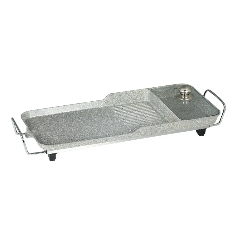 Новый дизайн, бездымный Настольный Корейский Электрический гриль для барбекю с горячим горшком