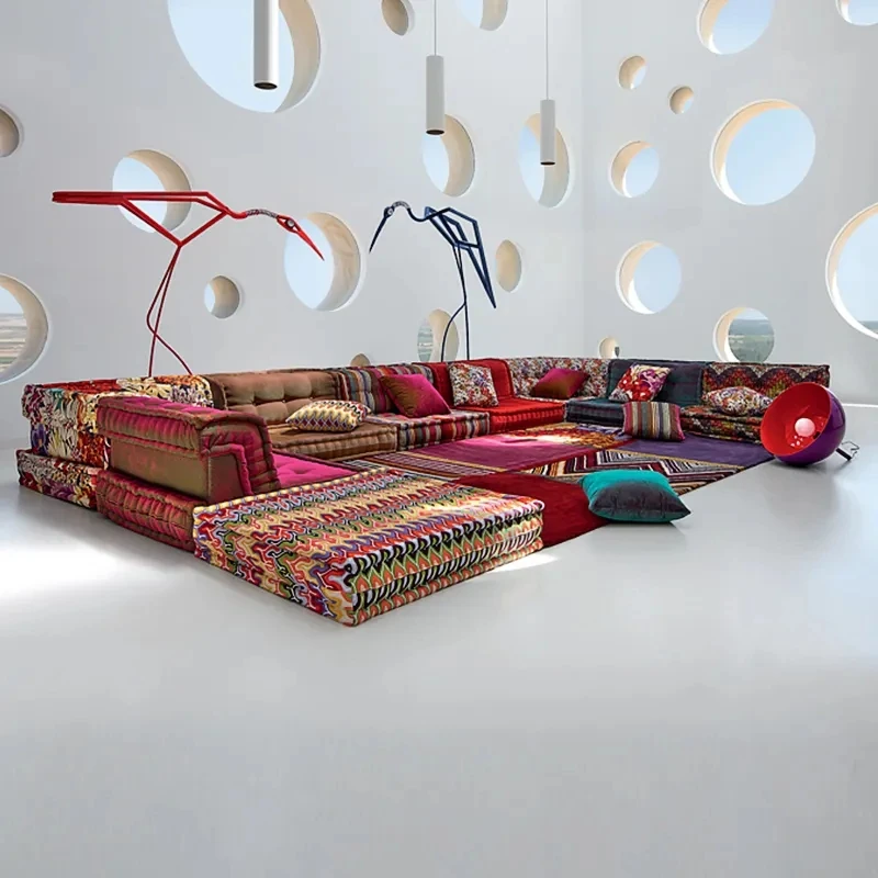 Living Room Furniture Floor Sofas Modular Set Mah Jong Sofa Cloud Couch Sectional Couch Modern Mahjong Sofa