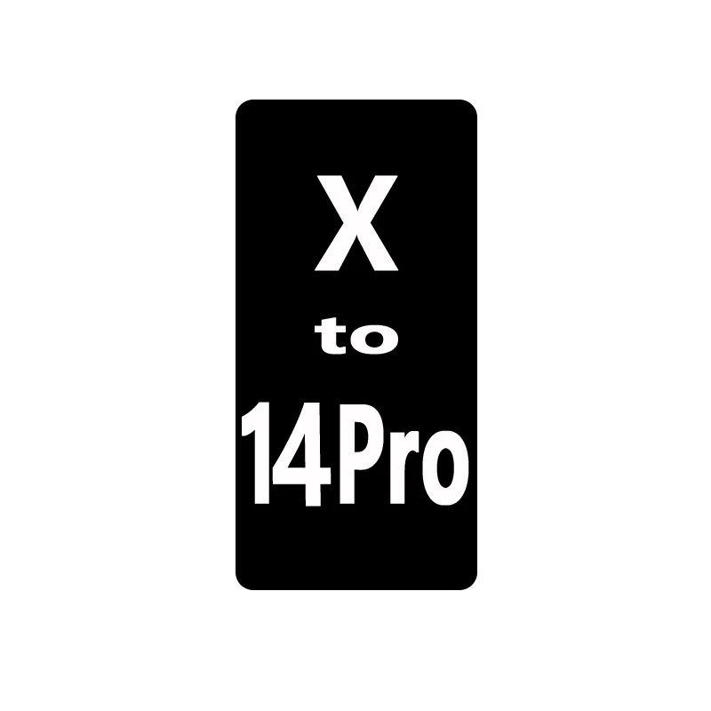 for iPhone X Back Housing convert to 13pro 14pro Housing with logo Mobile Phone Housings X to 13pro